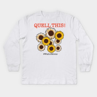 Wall of Sunflowers by Robert Ayers Kids Long Sleeve T-Shirt